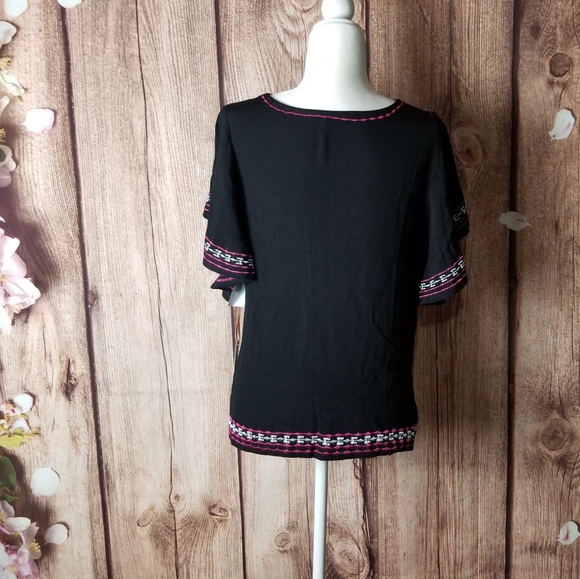 Gibson Latimer embroidered top size XS NWT - Picture 3 of 7